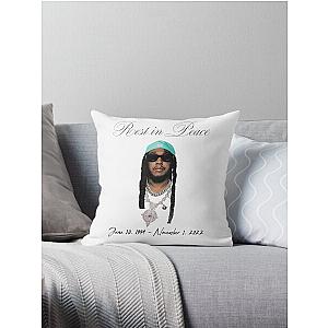 RIP TAKEOFF Migos rest in peace dates Throw Pillow