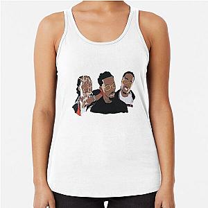 Migos illustration Racerback Tank Top