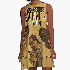 Migos rich nia timeline A-Line Dress