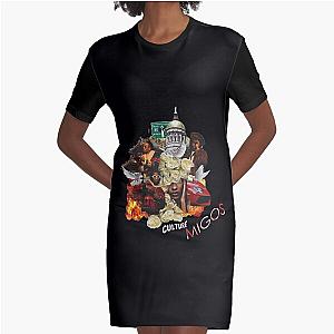 Migos Culture Album Cover Graphic T-Shirt Dress