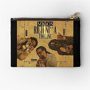 Migos rich nia timeline Zipper Pouch