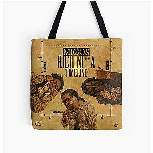 Migos rich nia timeline All Over Print Tote Bag