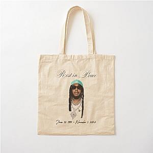 RIP TAKEOFF Migos rest in peace dates Cotton Tote Bag