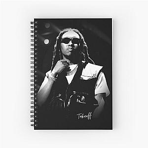 Migos rapping Takeoff Spiral Notebook