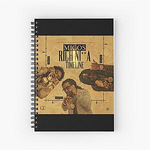 Migos rich nia timeline Spiral Notebook