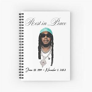 RIP TAKEOFF Migos rest in peace dates Spiral Notebook