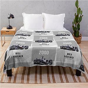 Mika Hakkinen F1 2000 Throw Blanket
