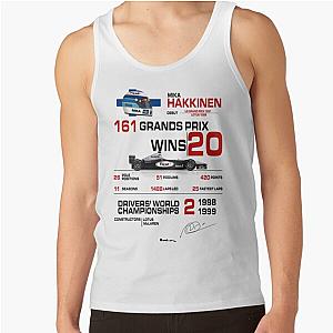 Mika Hakkinen - F1 Stats car & helmet design Tank Top