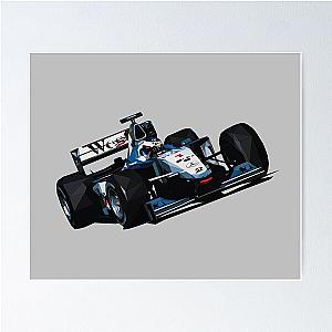 Mika Hakkinen F1 Car Low Poly Poster