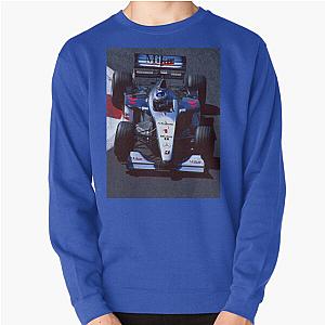 Mika Hakkinen racing his 1999 MP4 14 F1 racecar from above sweatshirt