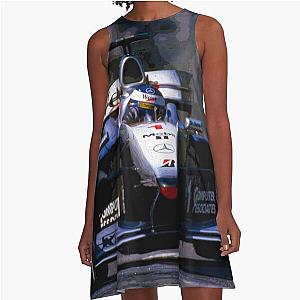 Mika Hakkinen racing his 1999 MP4 14 F1 racecar A Line Dress