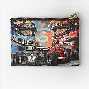 Mika Hakkinen Michael Schumacher Zipper Pouch
