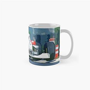 Mika Hakkinen racing his 1996 MP4-11 F1 race car on Imola Classic Mug