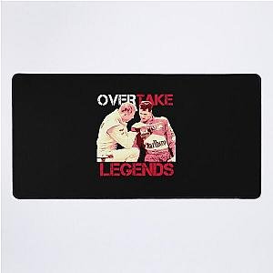 Overtake Legends Mika Hakkinen Michael Schumacher Desk Mat
