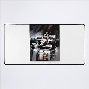 Mika Hakkinen Vintage 2000 Formula one F1 Car Mclaren MP415 Art Desk Mat
