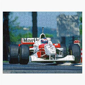 Mika Hakkinen racing his 1996 MP4-11 F1 car at Imola