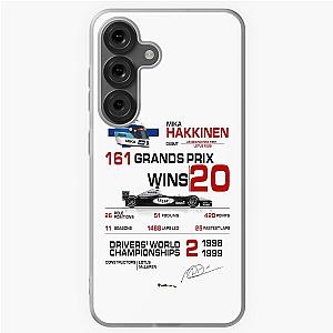 Mika Hakkinen - F1 Stats with car design Samsung Galaxy Soft Case