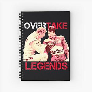 Overtake Legends Mika Häkkinen Michael Schumacher Spiral Notebook