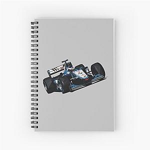 Mika Hakkinen F1 Car Low Poly Spiral Notebook