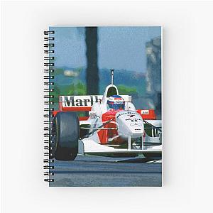 Mika Hakkinen racing his 1996 MP4 11 F1 race car on Imola notebook