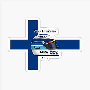 Mika Hakkinen Helmet with Finnish Flag Sticker