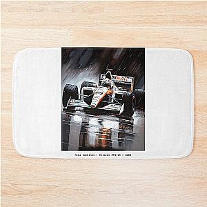 Mika Hakkinen Vintage Formula one F1 Car Art McLaren MP4/15 Art Gift Bath Mat