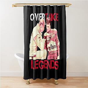 Overtake Legends Michael Schumacher Shower Curtain