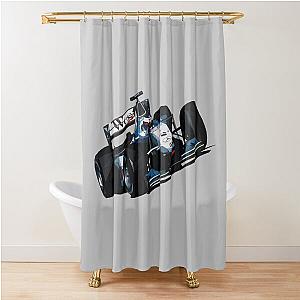Mika Hakkinen F1 car Shower Curtain