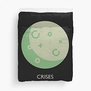 Crisis  Mike Oldfield Duvet Cover