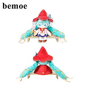 55cm Blue Hatsune Miku Large Hair Red Hat Fairy Plush