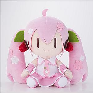 30cm Pink Hatsune Miku Sakura Miku Sititng Dolls Plush