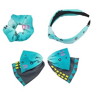 Hatsune Miku Cosplay Hairpin Headband Bow Tie Hair Band