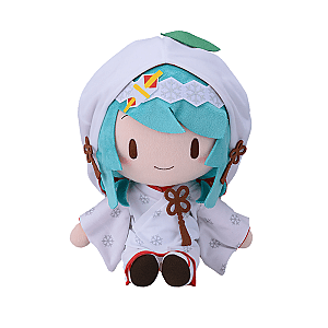 27cm White Miku Winter Japanese Doll Plush