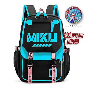 Miku Anime Students Schoolbags With Badge