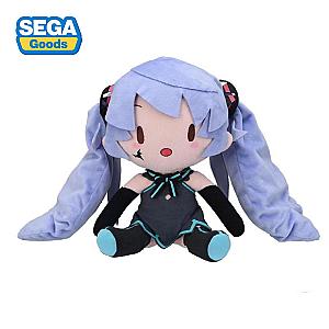 32cm Blue Purple Hatsune Miku Sitting Doll Plush