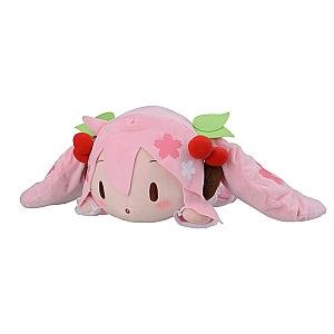 30cm Pink Hatsune Miku Sakura Miku Lying Doll Plush