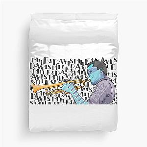 Jazz Miles Davis King of Blue Duvet Cover