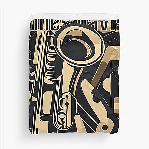 Miles Davis Abstract Poster Duvet Cover