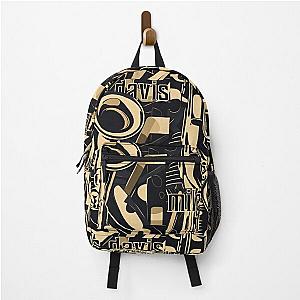 Miles Davis Abstract Poster Backpack