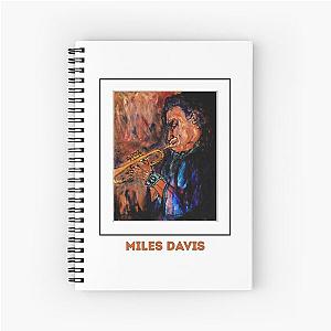 Miles Davis - "Harmonic Portraits" Art Series by Hristo Vitchev Spiral Notebook