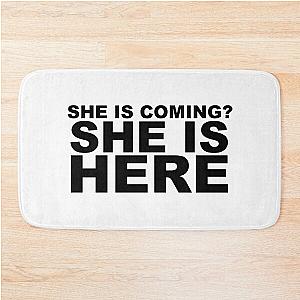 miley cyrus she is coming? she is here Bath Mat