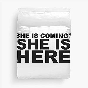 miley cyrus she is coming? she is here Duvet Cover