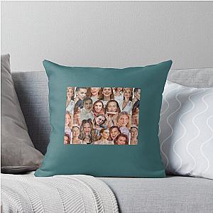 Millie Bobby Brown Collage by Stasii Throw Pillow