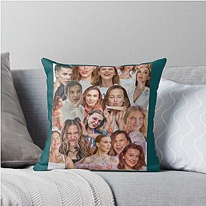 Millie Bobby Brown Collage by Stasii Graphic Throw Pillow