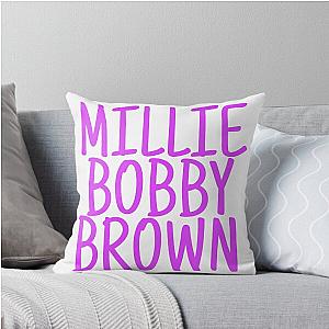 Millie Bobby Brown Throw Pillow