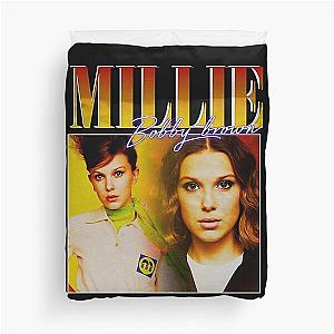 Millie Bobby Brown 90s Vintage Black Duvet Cover