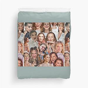 Millie Bobby Brown  Collage by Stasii Duvet Cover