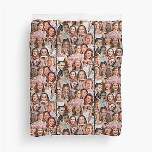 Millie Bobby Brown Collage by Stasii Graphic Duvet Cover