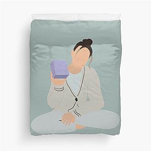 Millie Brown Christmas Holding Florence Duvet Cover