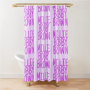 Millie Brown Shower Curtain